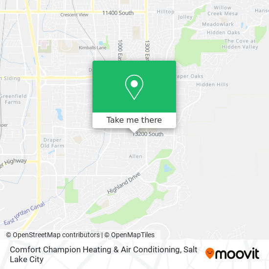 Comfort Champion Heating & Air Conditioning map