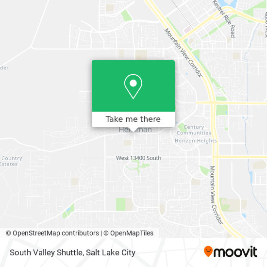 South Valley Shuttle map