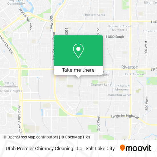 Mapa de Utah Premier Chimney Cleaning LLC.