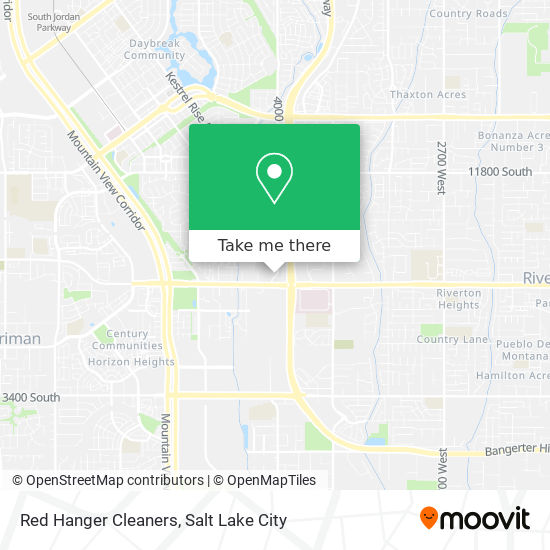 Red Hanger Cleaners map