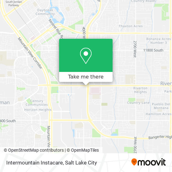 Intermountain Instacare map