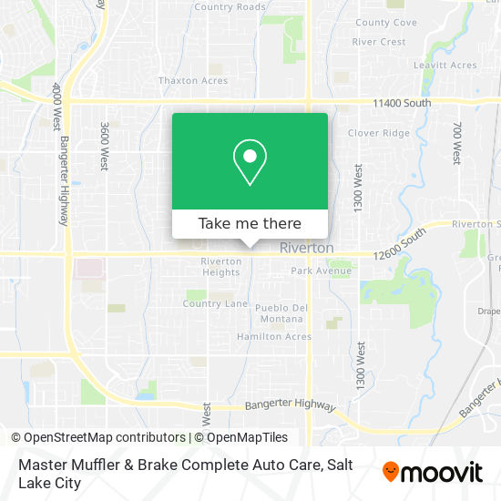 Master Muffler & Brake Complete Auto Care map