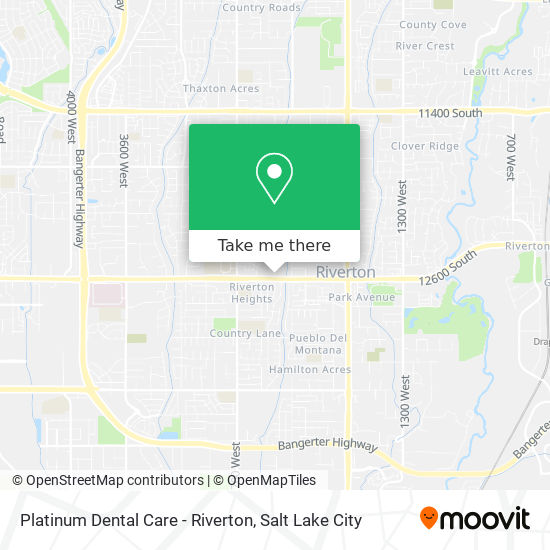 Platinum Dental Care - Riverton map