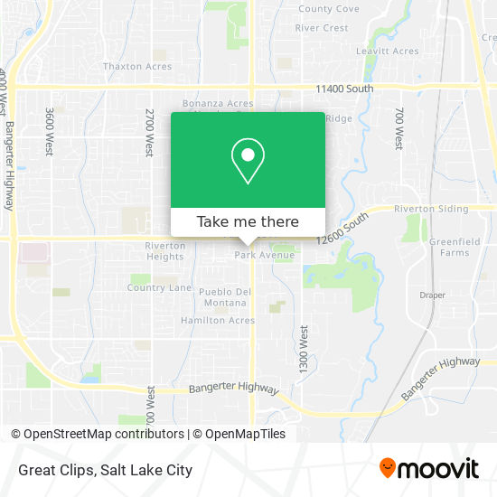 Great Clips map