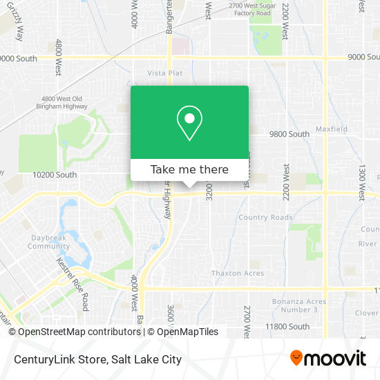 CenturyLink Store map