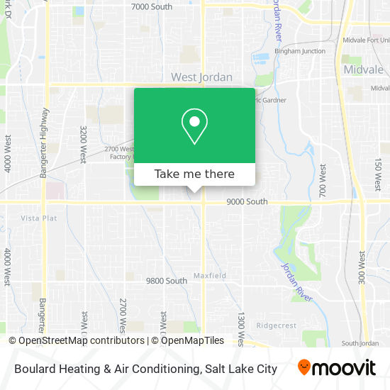 Boulard Heating & Air Conditioning map