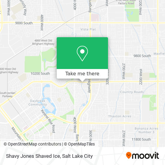 Shavy Jones Shaved Ice map