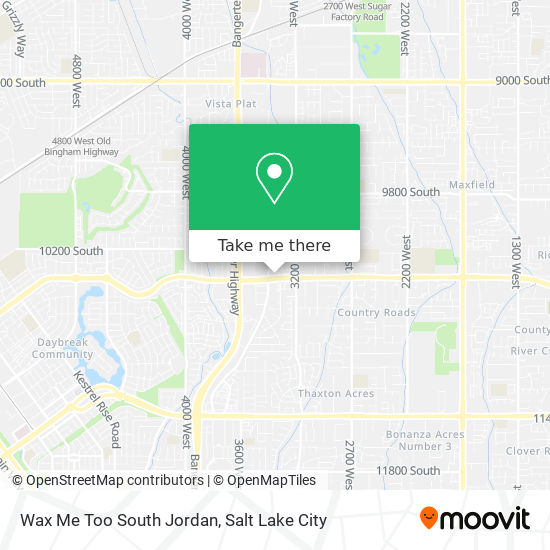 Wax Me Too South Jordan map