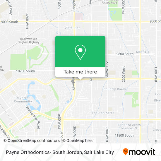 Payne Orthodontics- South Jordan map