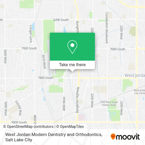 West Jordan Modern Dentistry and Orthodontics map