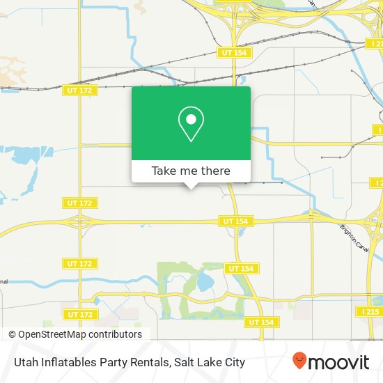 Utah Inflatables Party Rentals map