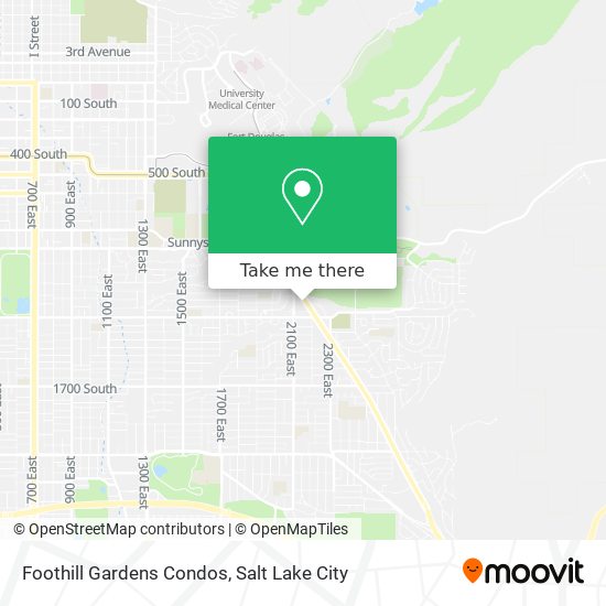 Foothill Gardens Condos map