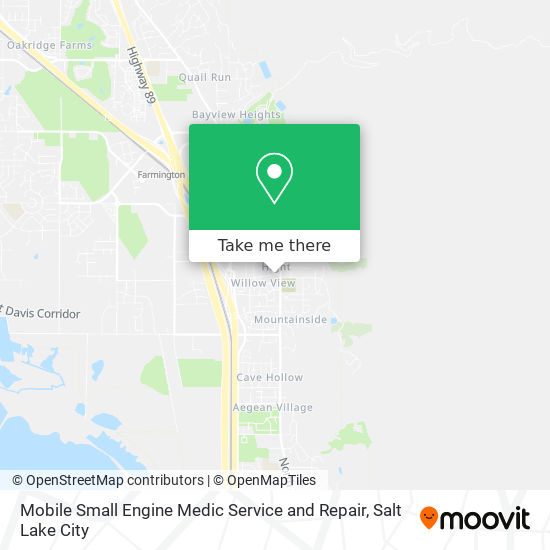 Mobile Small Engine Medic Service and Repair map