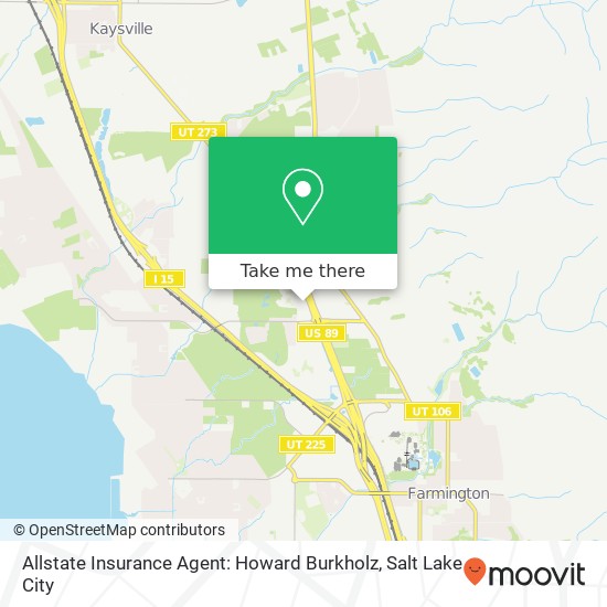 Mapa de Allstate Insurance Agent: Howard Burkholz