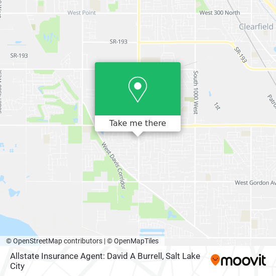 Allstate Insurance Agent: David A Burrell map