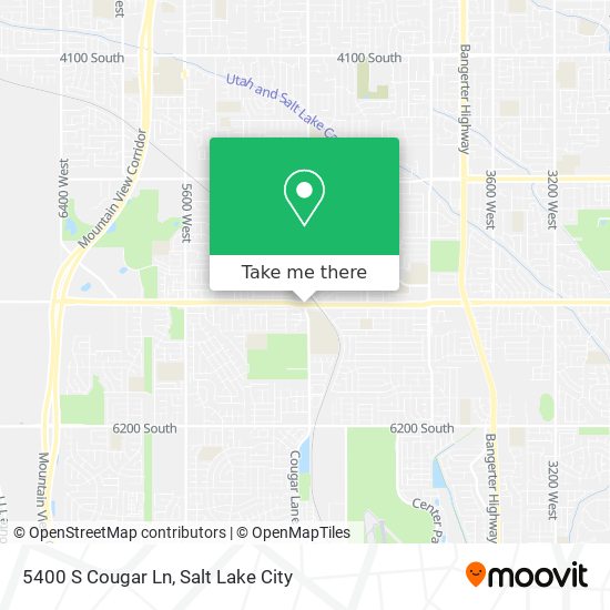 5400 S Cougar Ln map
