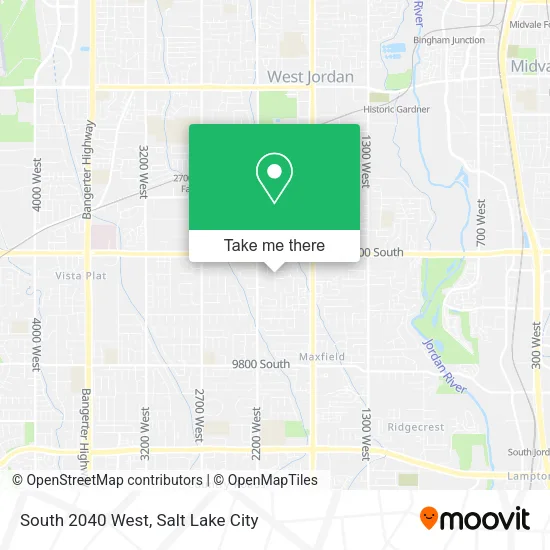 South 2040 West map