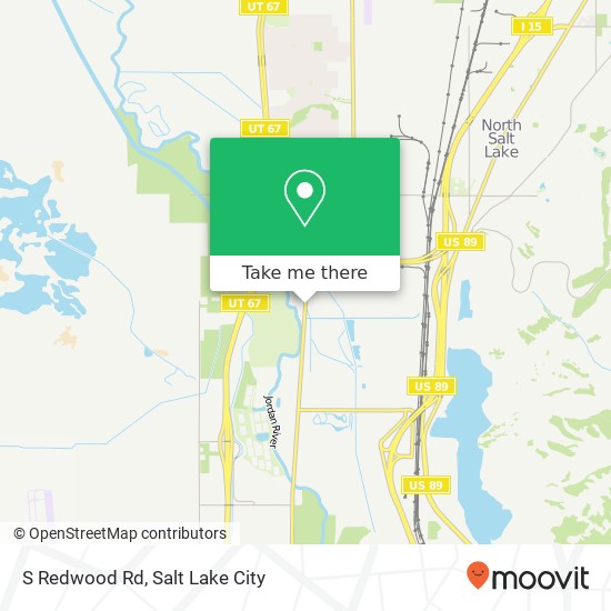 S Redwood Rd map