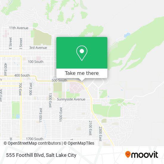 555 Foothill Blvd map