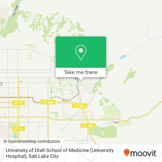 University of Utah School of Medicine (University Hospital) map