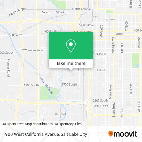900 West California Avenue map