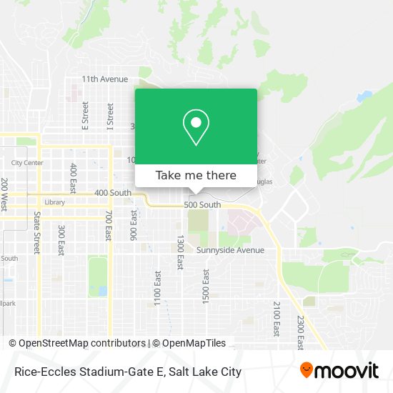 Mapa de Rice-Eccles Stadium-Gate E