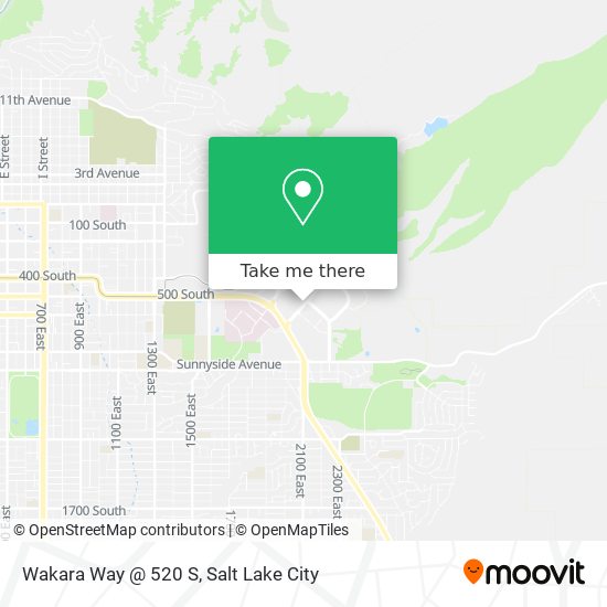 Wakara Way @ 520 S map