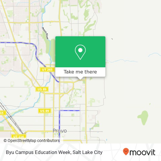 Byu Campus Education Week map