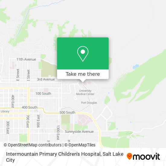 Intermountain Primary Children's Hospital map