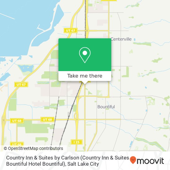 Mapa de Country Inn & Suites by Carlson (Country Inn & Suites Bountiful Hotel Bountiful)