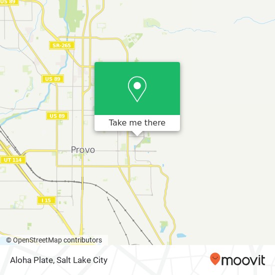 Aloha Plate, 260 N 1080 E Provo, UT 84606 map