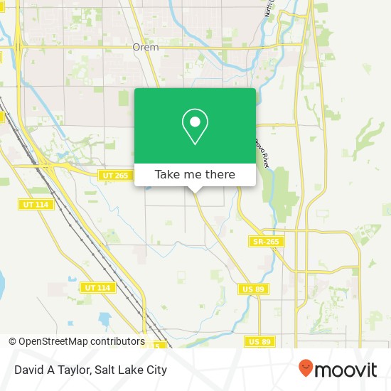 David A Taylor, 1497 S State St Orem, UT 84097 map