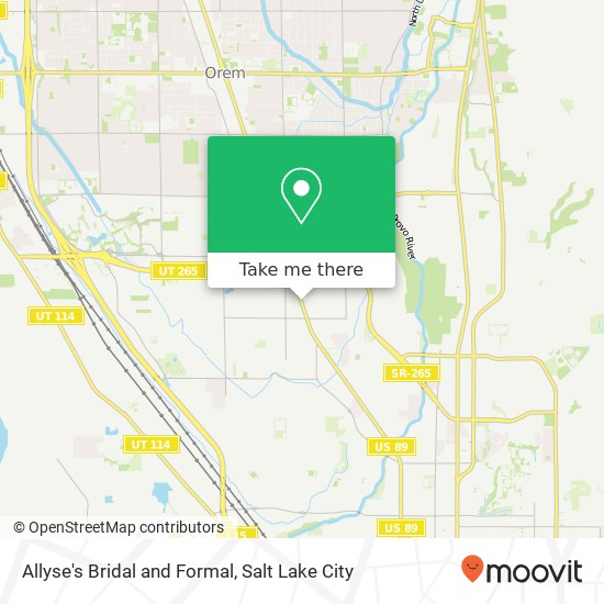 Allyse's Bridal and Formal, 1497 S State St Orem, UT 84097 map