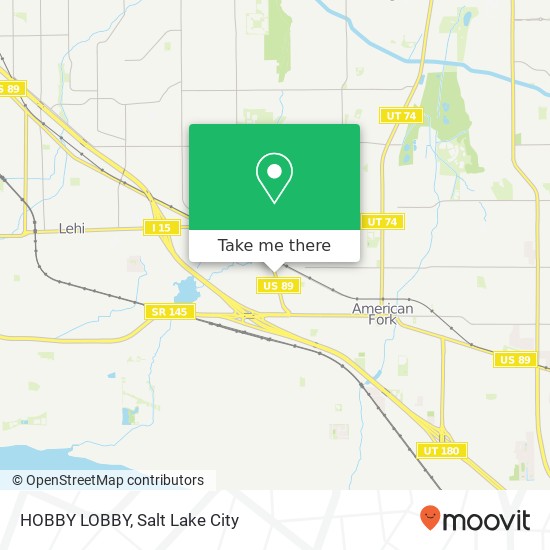 HOBBY LOBBY, 240 N West State Rd American Fork, UT 84003 map