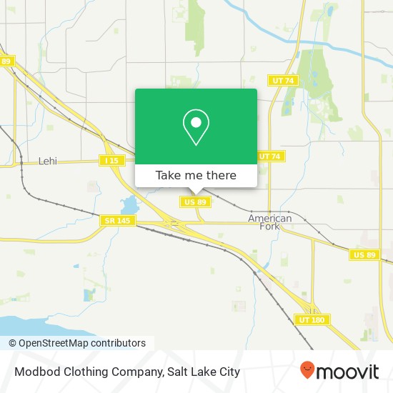 Modbod Clothing Company, 218 N West State Rd American Fork, UT 84003 map