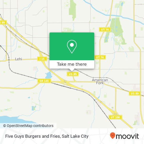 Five Guys Burgers and Fries, 209 W State St American Fork, UT 84003 map