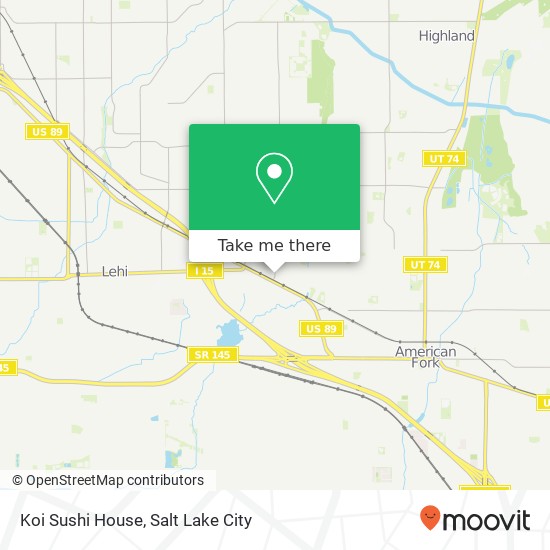 Koi Sushi House, 446 N 900 W American Fork, UT 84003 map