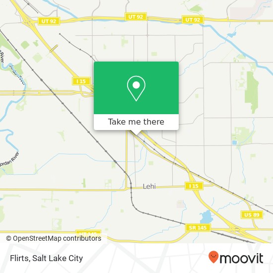 Mapa de Flirts, 250 W State St Lehi, UT 84043