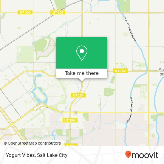 Mapa de Yogurt Vibes, Bangerter Hwy South Jordan, UT 84095