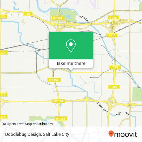 Mapa de Doodlebug Design, 3630 W California Ave Salt Lake City, UT 84104