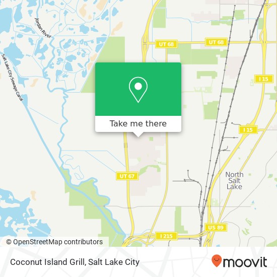 Mapa de Coconut Island Grill, 994 Berkshire Dr North Salt Lake, UT 84054