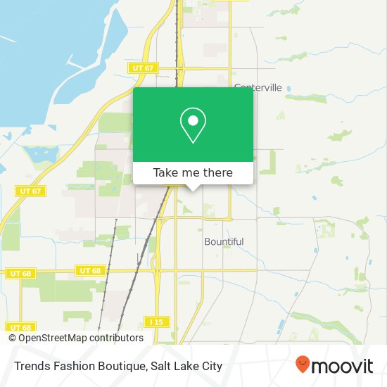 Mapa de Trends Fashion Boutique, 867 N 275 W Bountiful, UT 84010