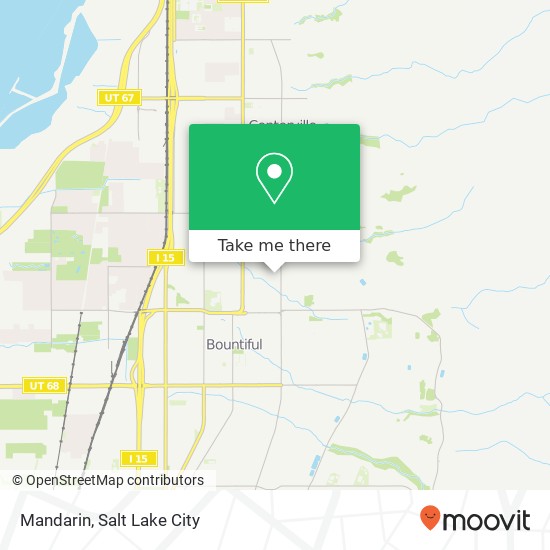 Mapa de Mandarin, 348 E 900 N Bountiful, UT 84010