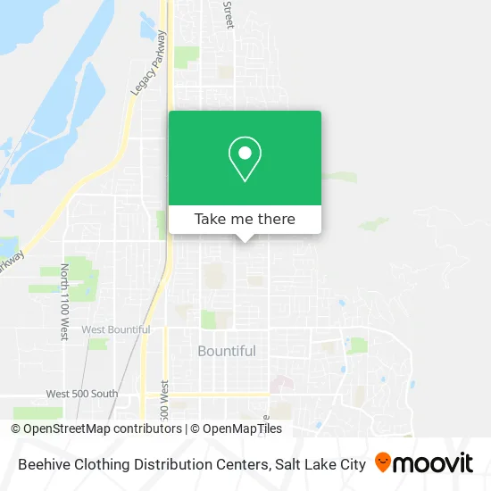 Beehive Clothing Distribution Centers map