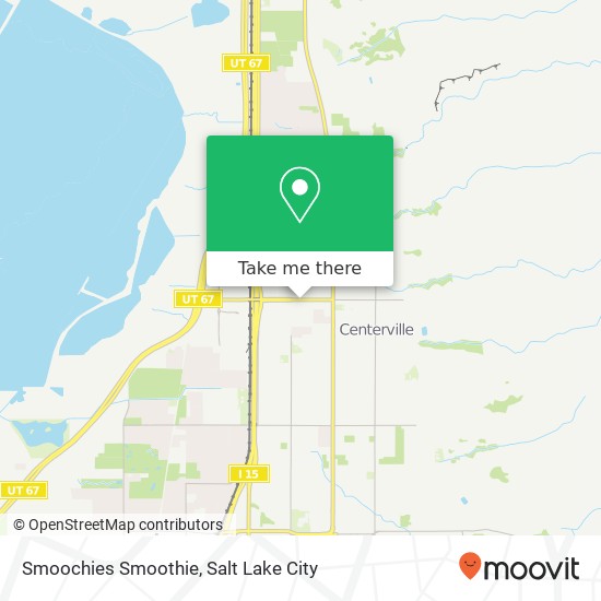 Mapa de Smoochies Smoothie, 331 W Parrish Ln Centerville, UT 84014