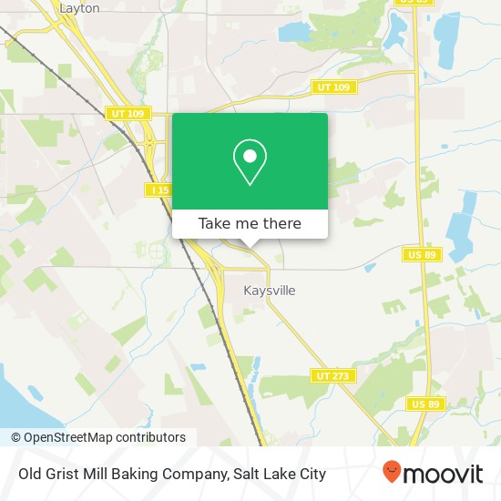 Mapa de Old Grist Mill Baking Company, 334 N Main St Kaysville, UT 84037