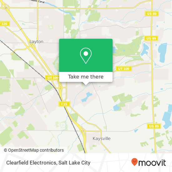 Mapa de Clearfield Electronics, 912 Rosewood Ln Layton, UT 84041