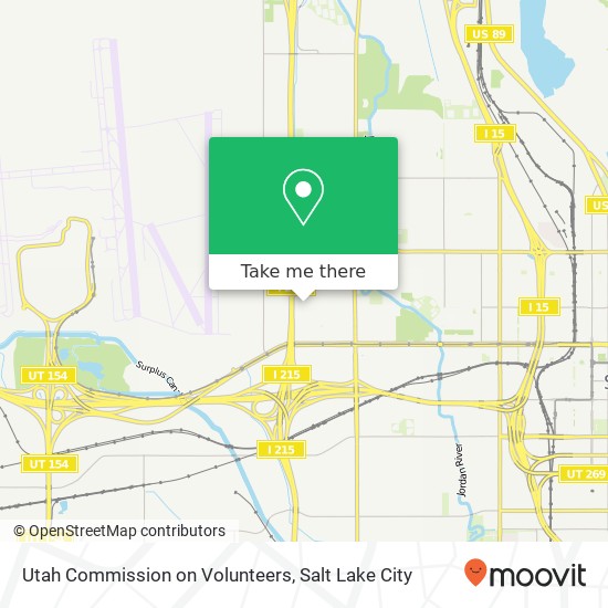 Mapa de Utah Commission on Volunteers