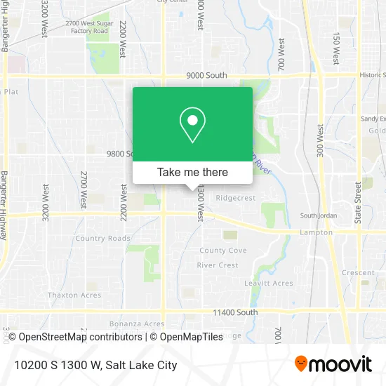 10200 S 1300 W map