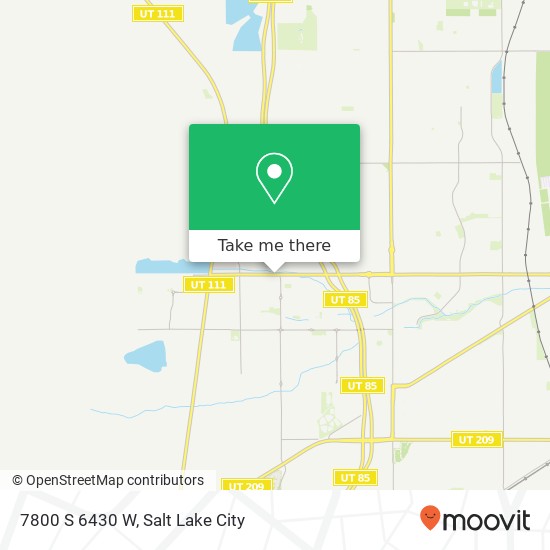 7800 S 6430 W map